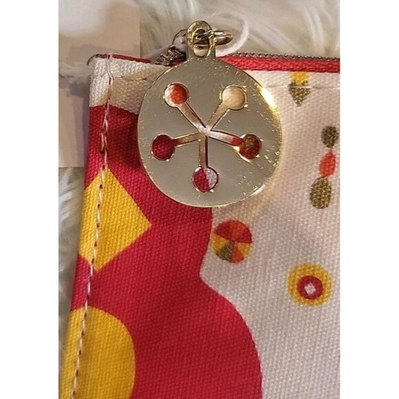 LOccitane En Provence Makeup Bag Recycled Cotton Pouch NEW L'Occitane Red Yellow - Picture 3 of 9
